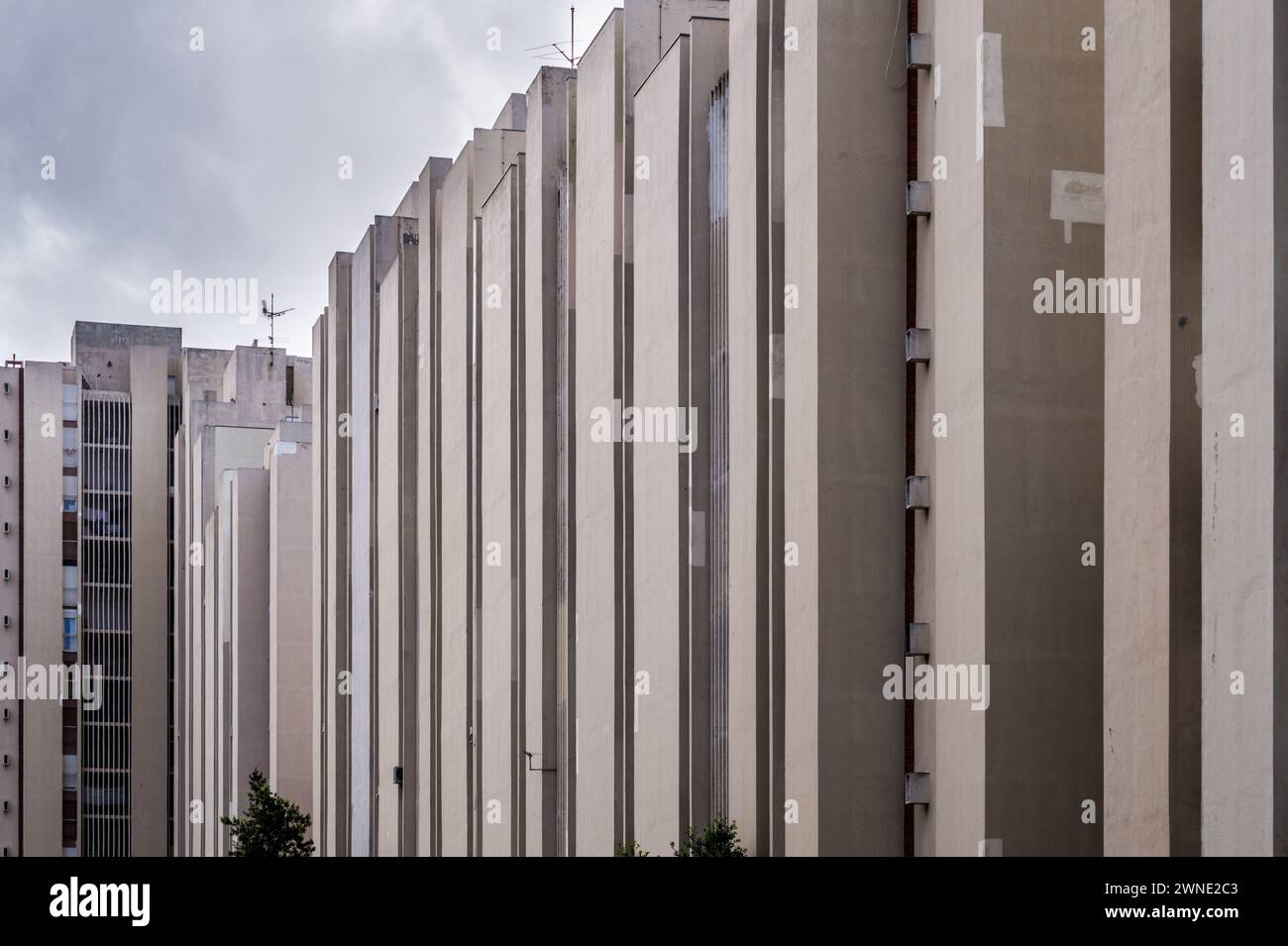 Immeubles brutaux de Dinko Kovačić, architecte, 1972, Ulica Šime Ljubića, Split 3, Split, Croatie Banque D'Images