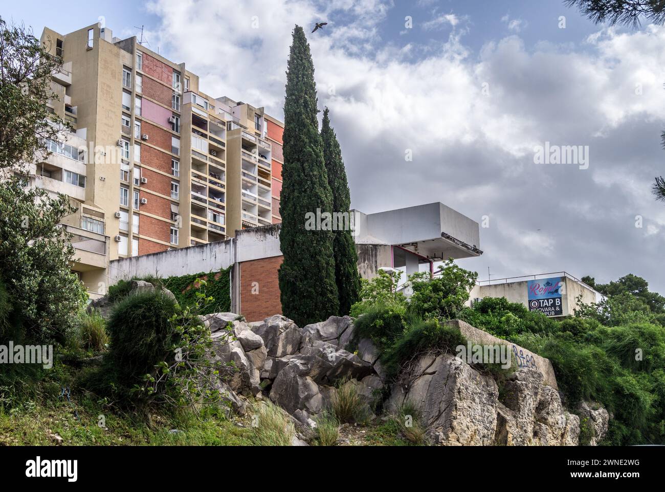 Appartements brutaux par Dinko Kovačić, architecte, Split 3, Split, Croatie Banque D'Images