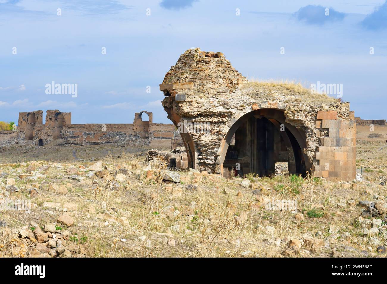 Église des Saints Apôtres, site archéologique d'Ani, Kars, Turquie Banque D'Images