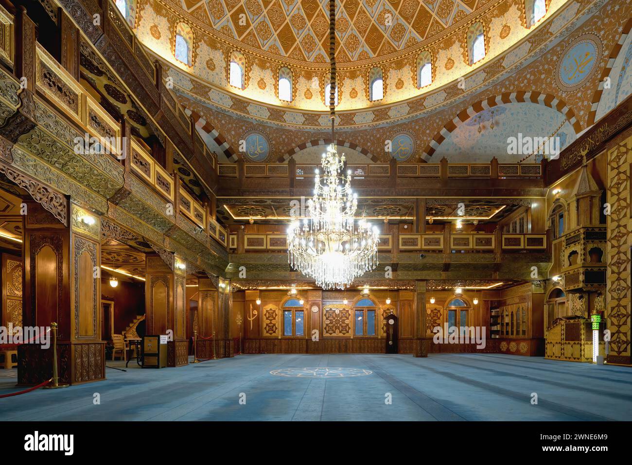 Mosquée Uzungol, salle de prière et coupole, Trabzon, Turquie Banque D'Images