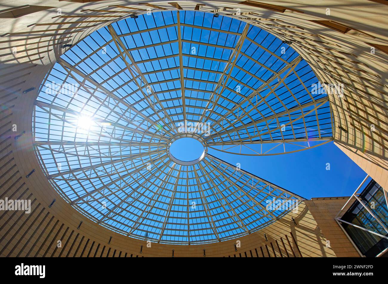 L'architecture moderne du Musée MART, trente, Italie Banque D'Images