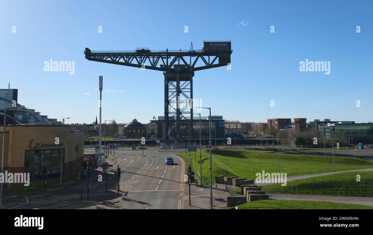 Finnieston Crane ou Stobcross Crane, Finnieston Quay, Glasgow, Écosse, Royaume-Uni Banque D'Images