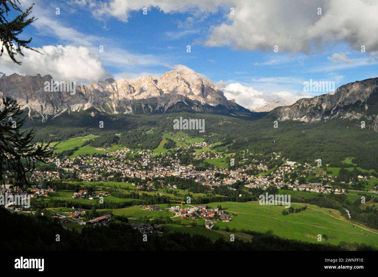 Cortina d' Ampezzo, de Pocol, Vénétie, Italie Banque D'Images