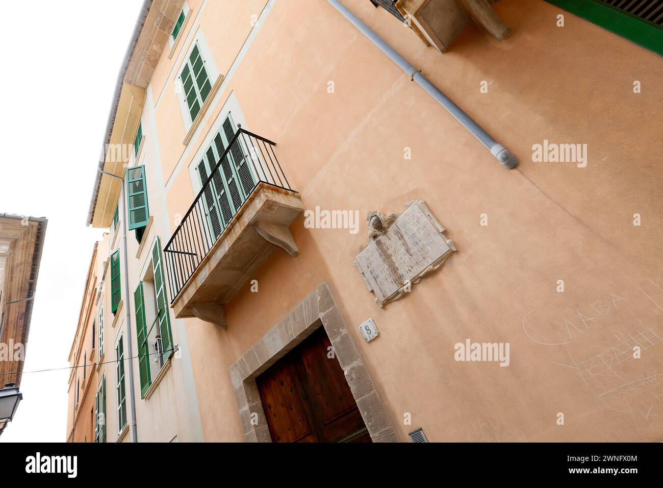 Architecture traditionnelle de Palma de Majorque. La capitale de l'île, Palma, est également la capitale de la communauté autonome de l'île Baléares Banque D'Images