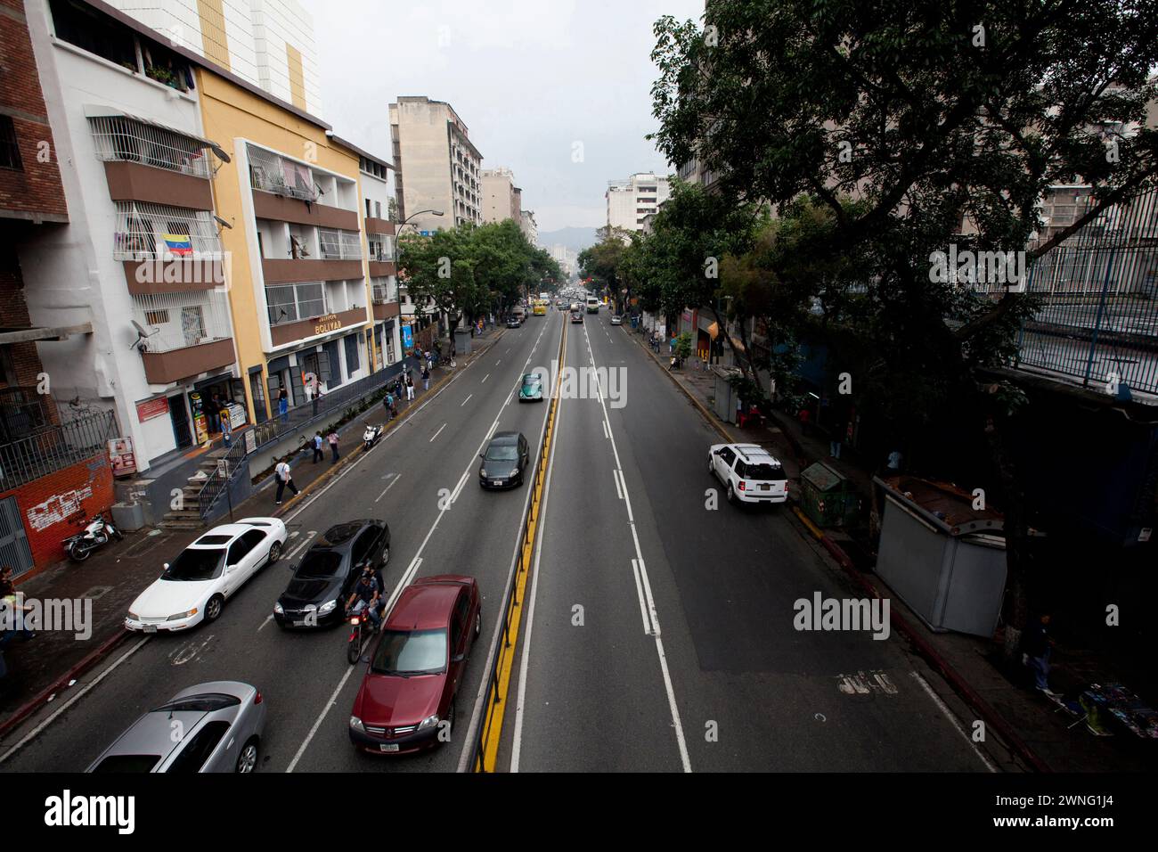 Caracas, Venezuela - 08 mai 2014 - circulation automobile sur l'une des routes principales de Caracas, Venezuela Banque D'Images
