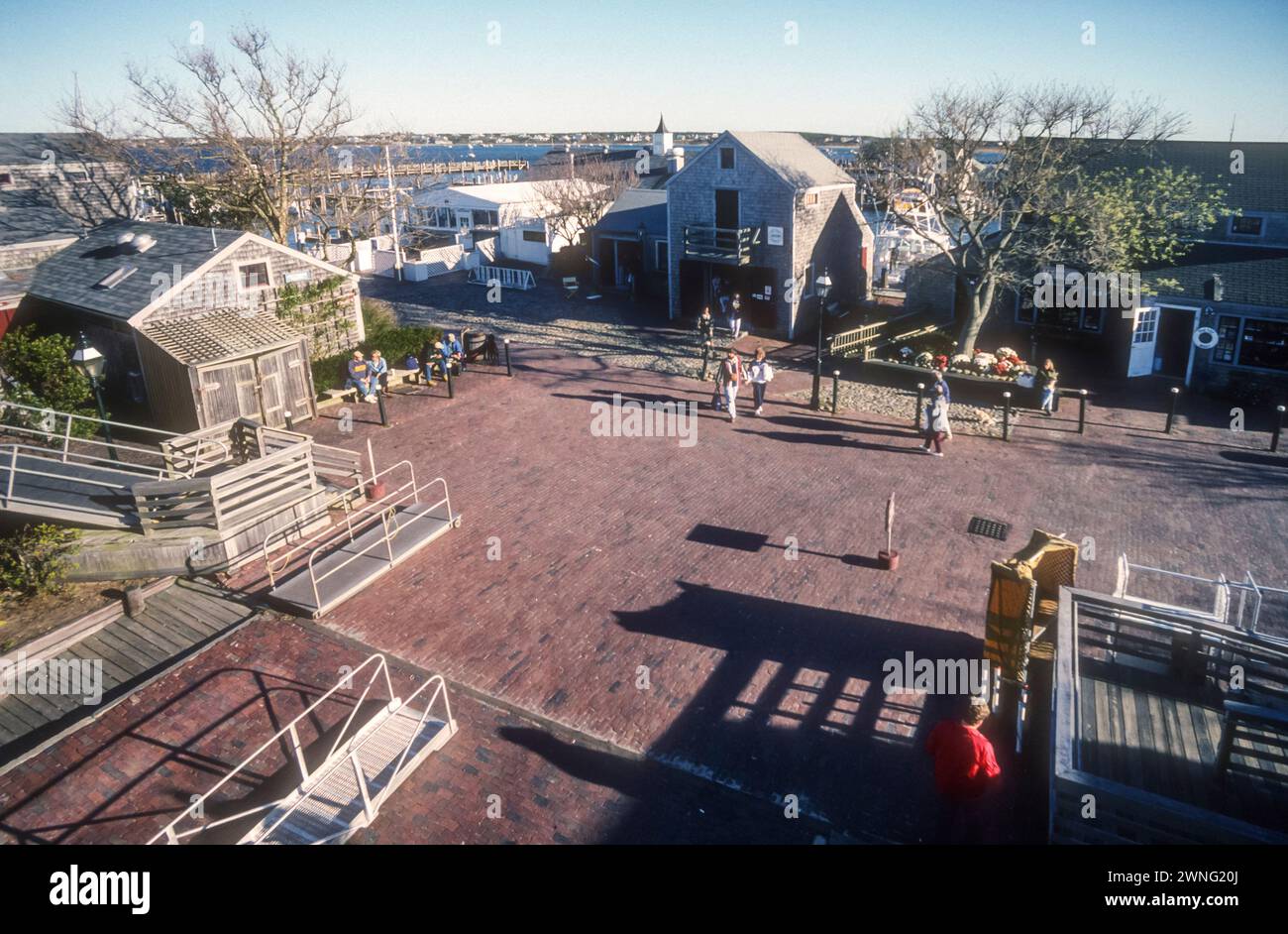 Image d'archive de 1996 du côté du quai Nantucket. Banque D'Images