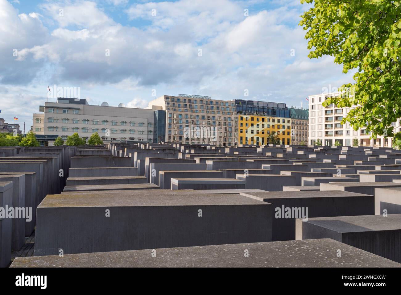 Le Mémorial aux Juifs assassinés d'Europe, Berlin, Allemagne Banque D'Images