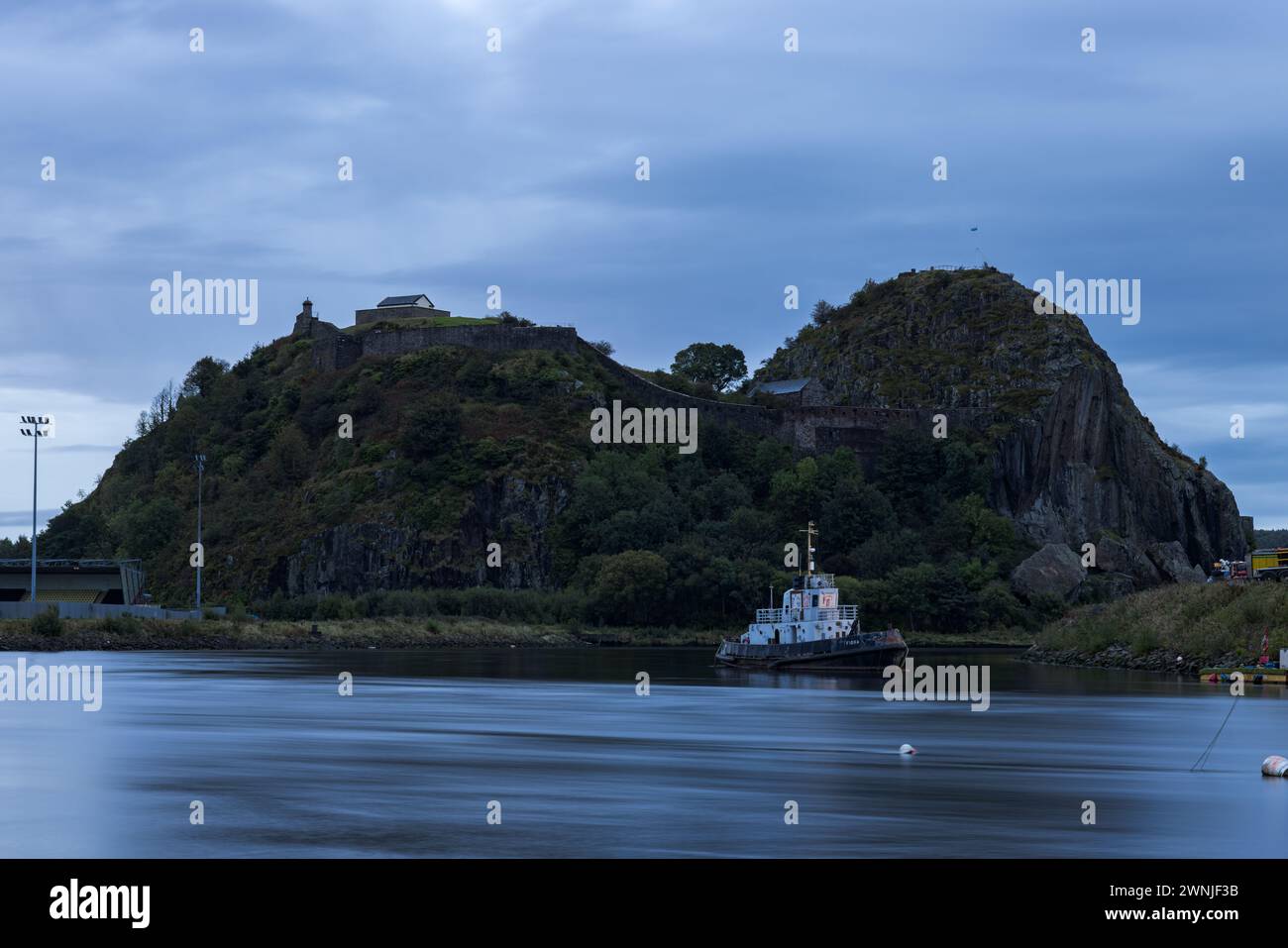 Château de Dumbarton, Dumbarton, Écosse Banque D'Images