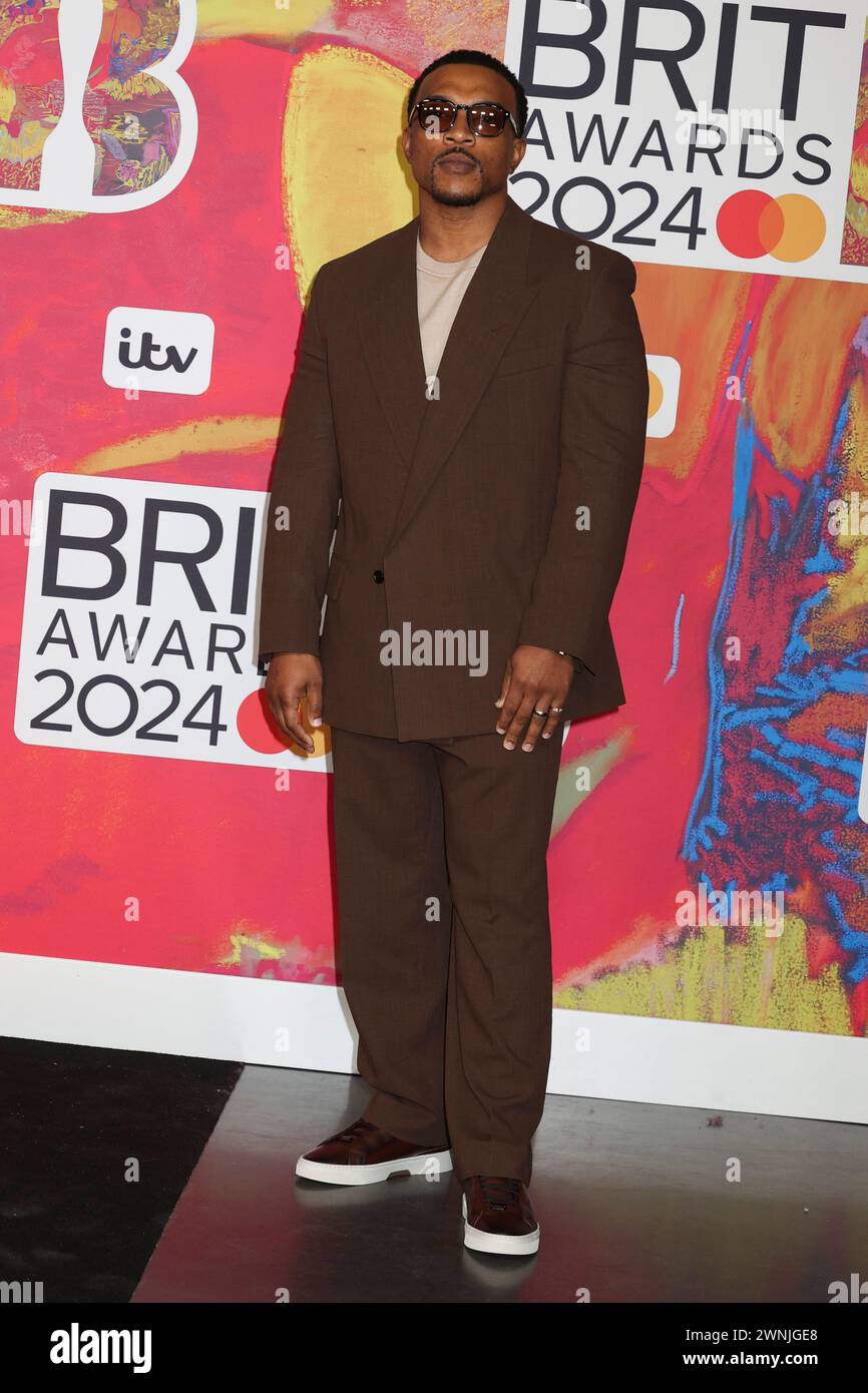 Londres, Royaume-Uni. 02 mars 2024. Ashley Walters participe aux Brit Awards 2024 à l'O2 London à Greenwich. (Photo de Cat Morley/SOPA images/SIPA USA) crédit : SIPA USA/Alamy Live News Banque D'Images