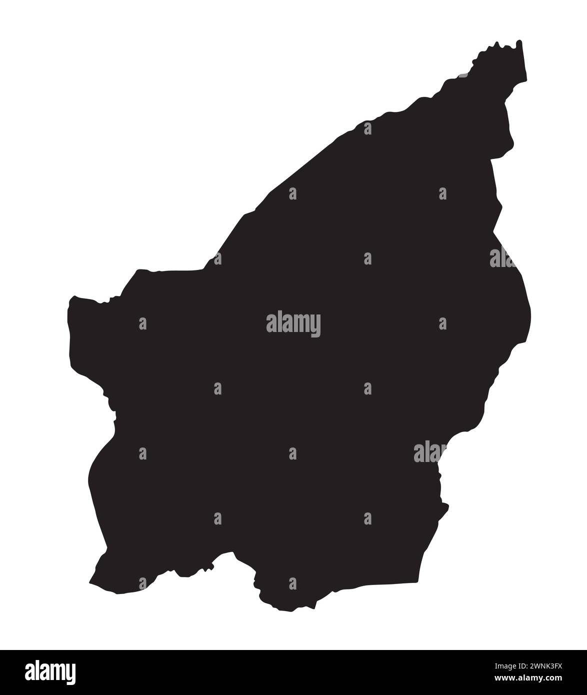 Plan de silhouette de Saint-Marin sur un fond blanc Illustration de Vecteur