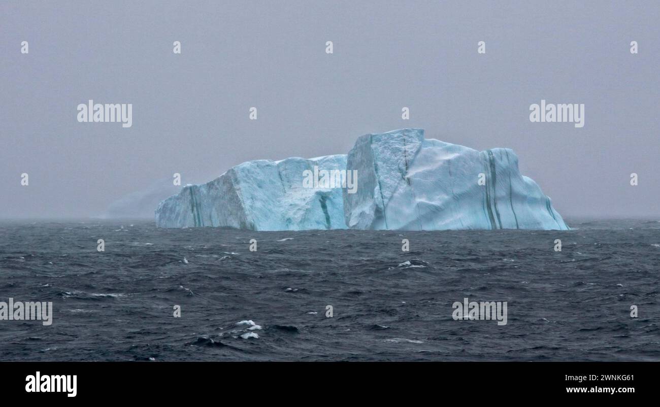 Iceberg dans l'océan Austral, près de la péninsule Antarctique Banque D'Images
