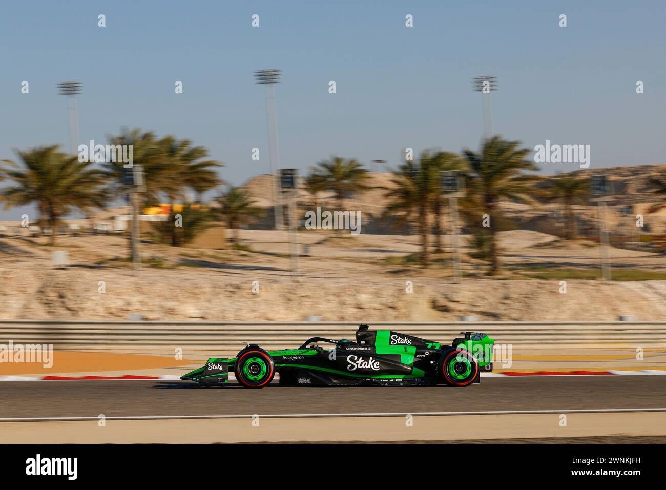 #77 Valtteri Bottas (fin, Stake F1 Team Kick Sauber), Grand Prix de F1 de Bahreïn sur le circuit international de Bahreïn le 1er mars 2024 à Sakhir, Bahreïn. (Photo de HOCH Zwei) Banque D'Images