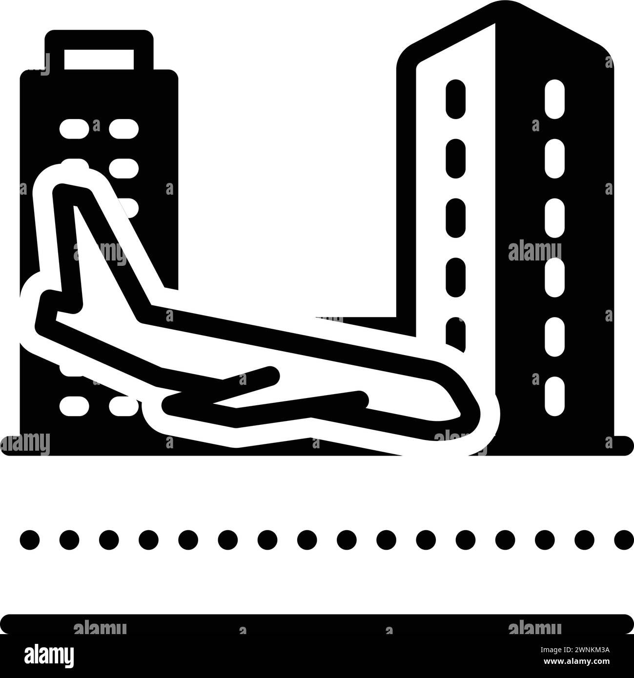 Icône pour atterrir, descendre Illustration de Vecteur Icône pour atterrir, descendre Illustration de Vecteur