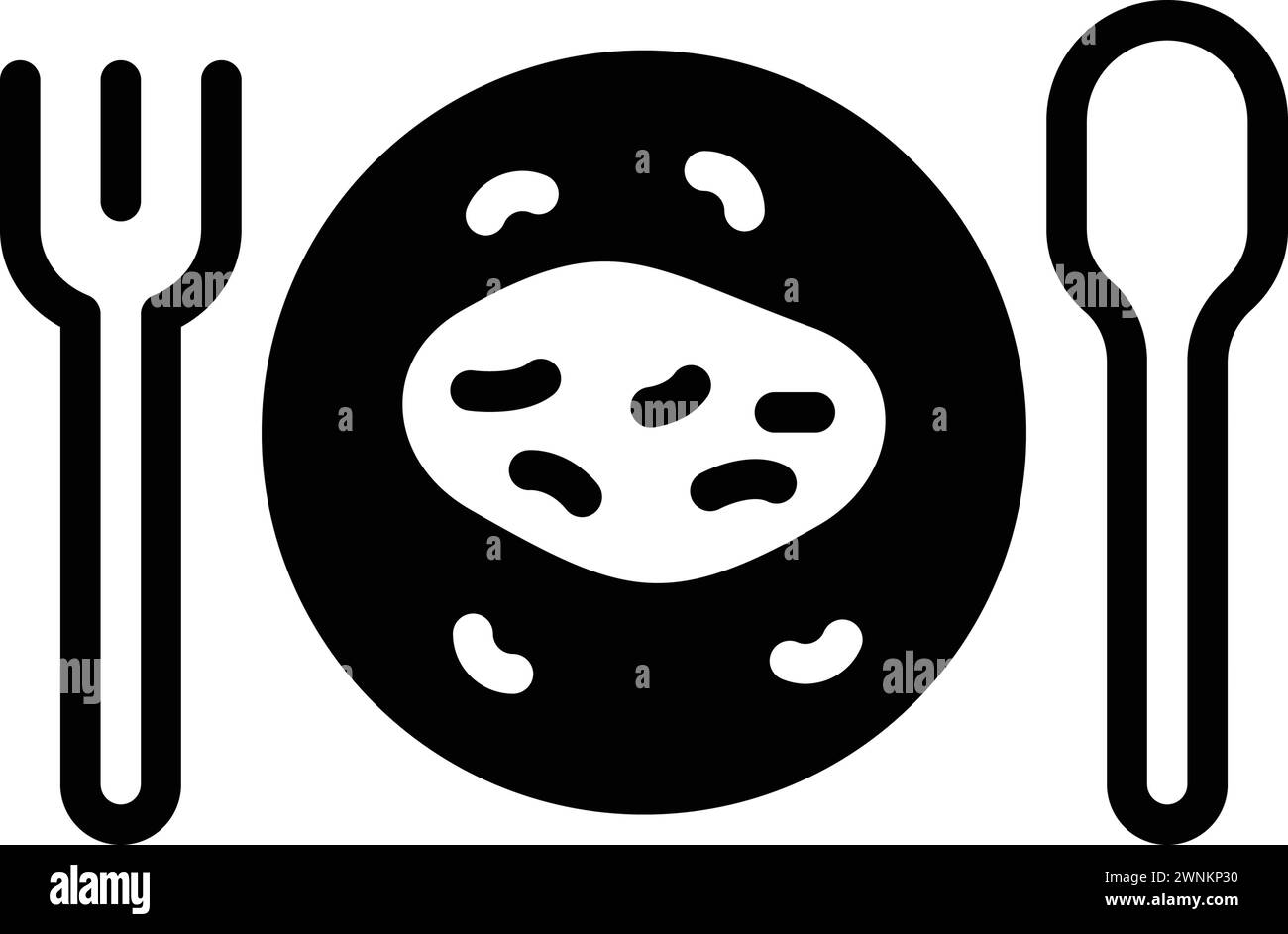 Icône pour gourmet, nourriture Illustration de Vecteur