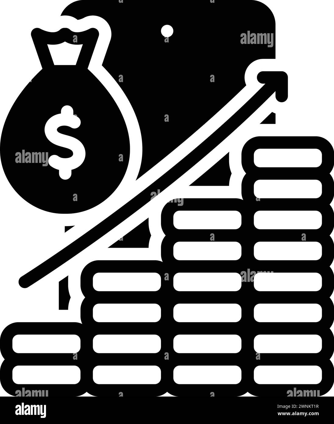 Panneau de signalisation de rendement Banque d'images noir et blanc - Alamy
