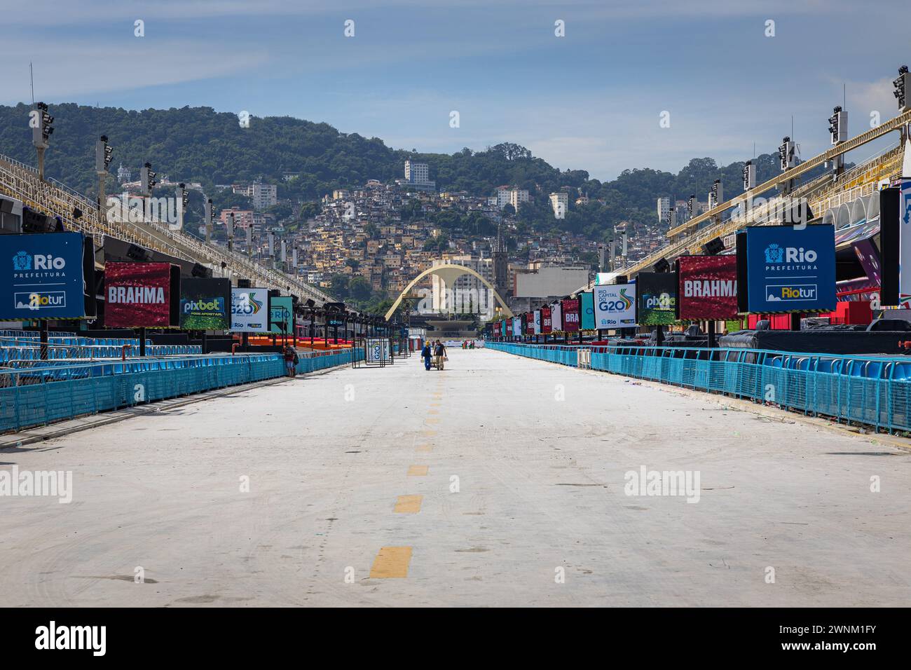 Sambódromo, Rio de Janeiro, Brésil Banque D'Images