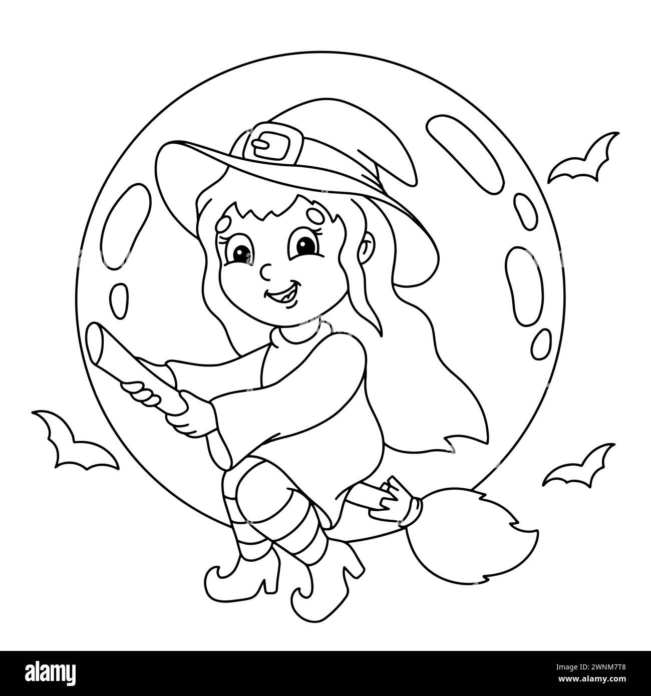 Coloriage Pour Les Enfants Timbre Numérique Personnage De Style