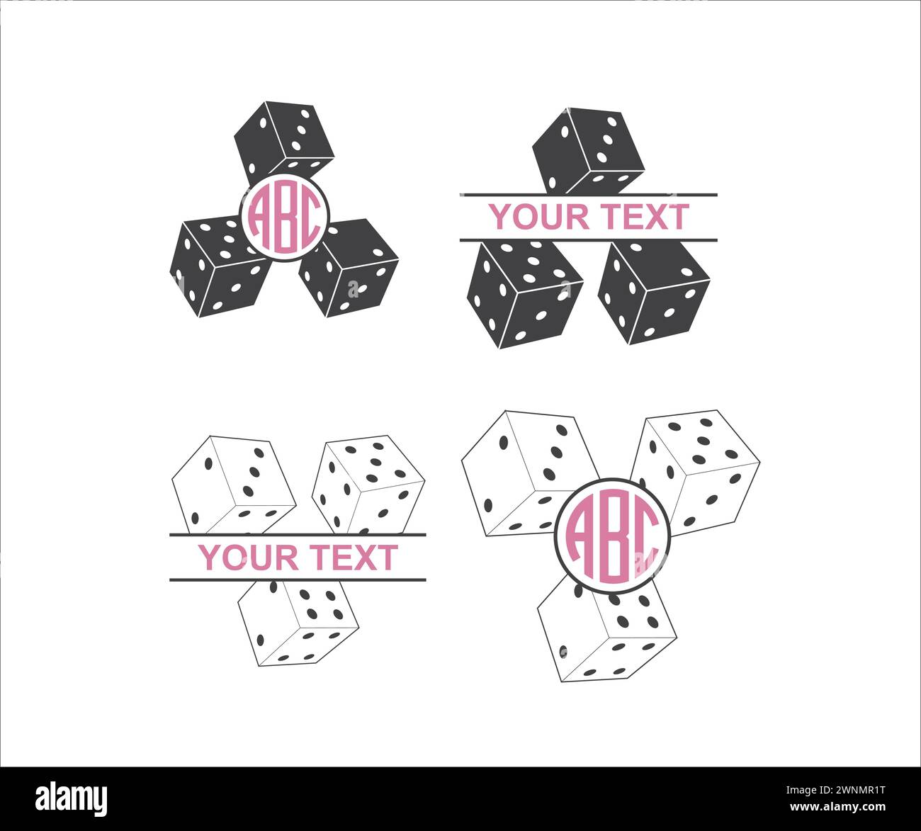 Bunco SVG File, Peace Love Bunco, Bunco Vector, Bunco Queen, Bunco Heartbeat, Bunco Dice Clipart, Bunco Design, Bunco Dice Game, Dice Illustration de Vecteur