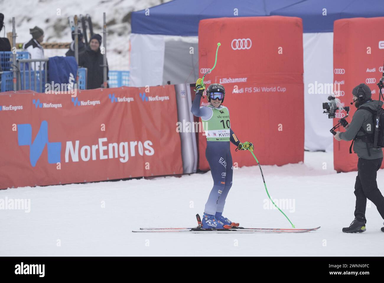 Fåvang 20240303.italienne Federica Brignone lors de la Coupe du monde Alpine Super-G féminine FIS à Kvitfjell. Photo : Erik Flaaris Johansen / NTB Banque D'Images