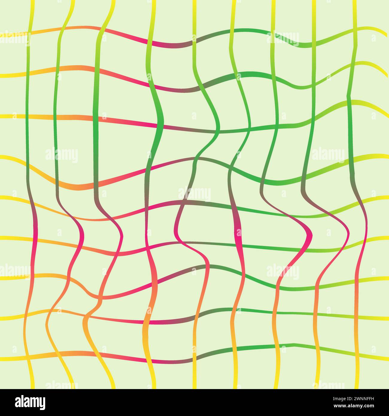 Motif vert avec groovy abstrait Illustration de Vecteur