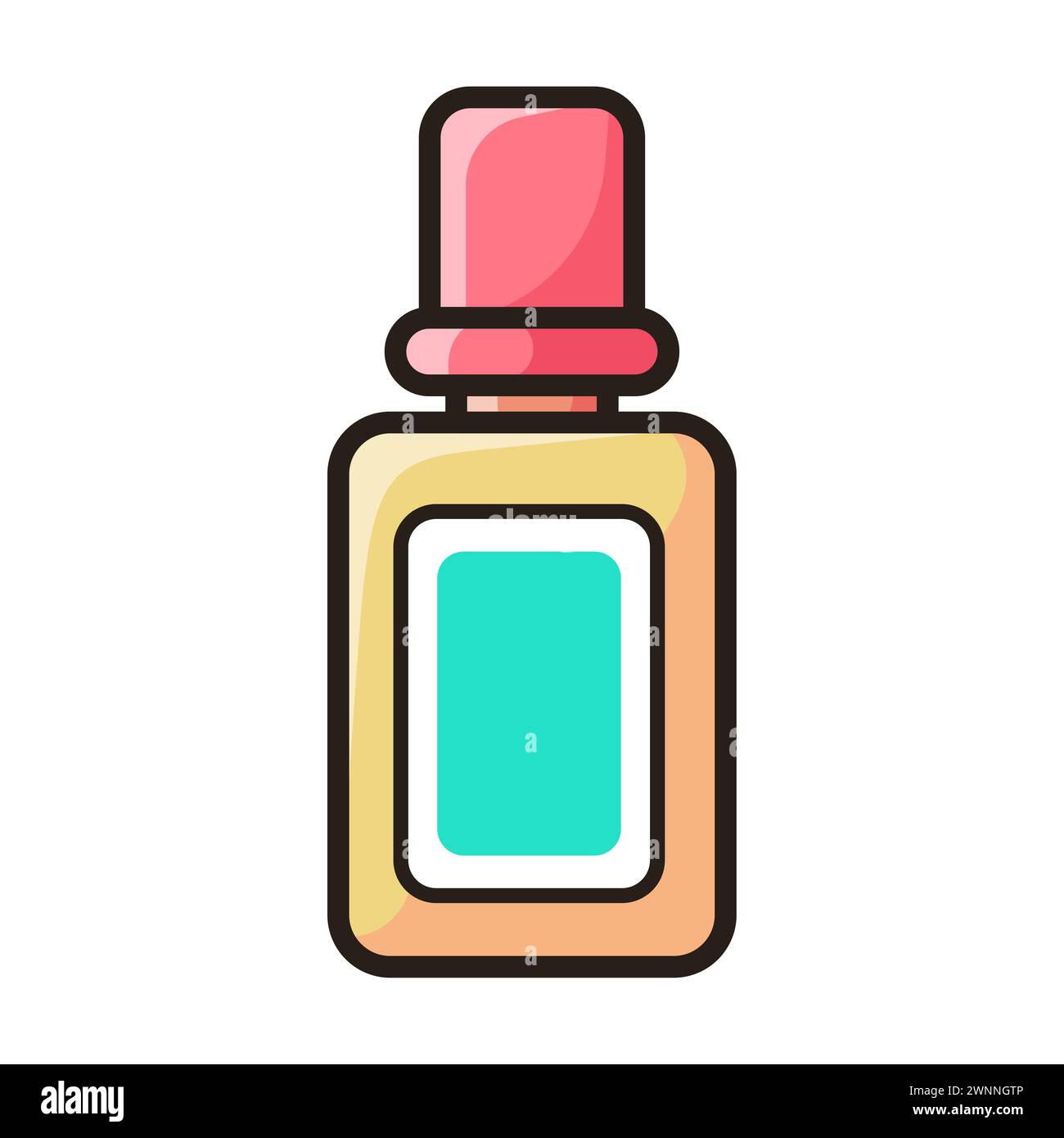 Сartoon emballage. Lotion pour le visage. Crème pour le visage. Gel facial. Eau micellaire. Cosmétiques de soin du visage. Illustration vectorielle dans un style plat. Banque D'Images