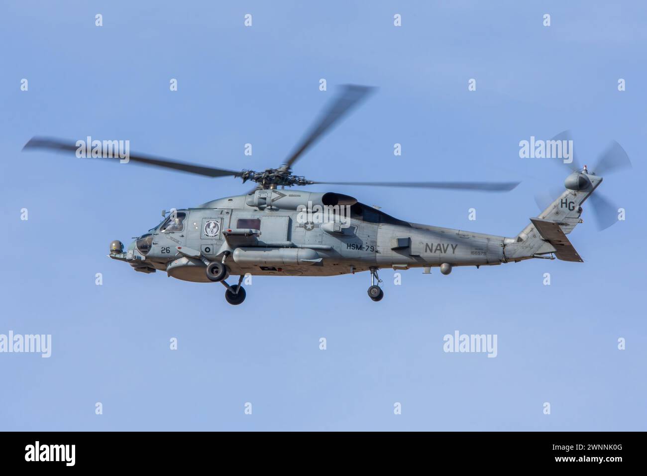 Hélicoptère militaire Sikorsky MH-60 Banque D'Images