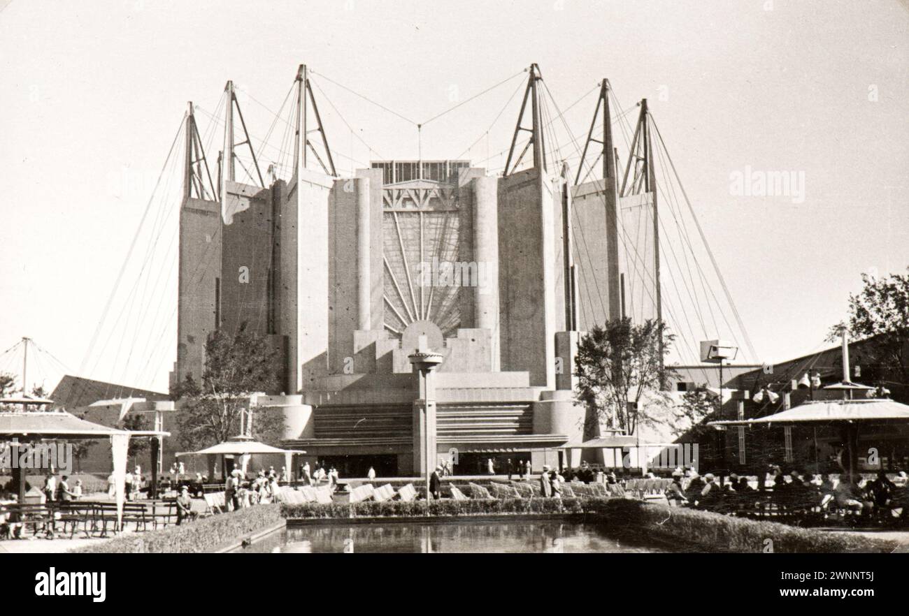 Photo tirée de l'album d'une famille juive italienne (Jarach) voyageant à l'Expo internationale de Chicago à l'été 1933. La photo montre Banque D'Images