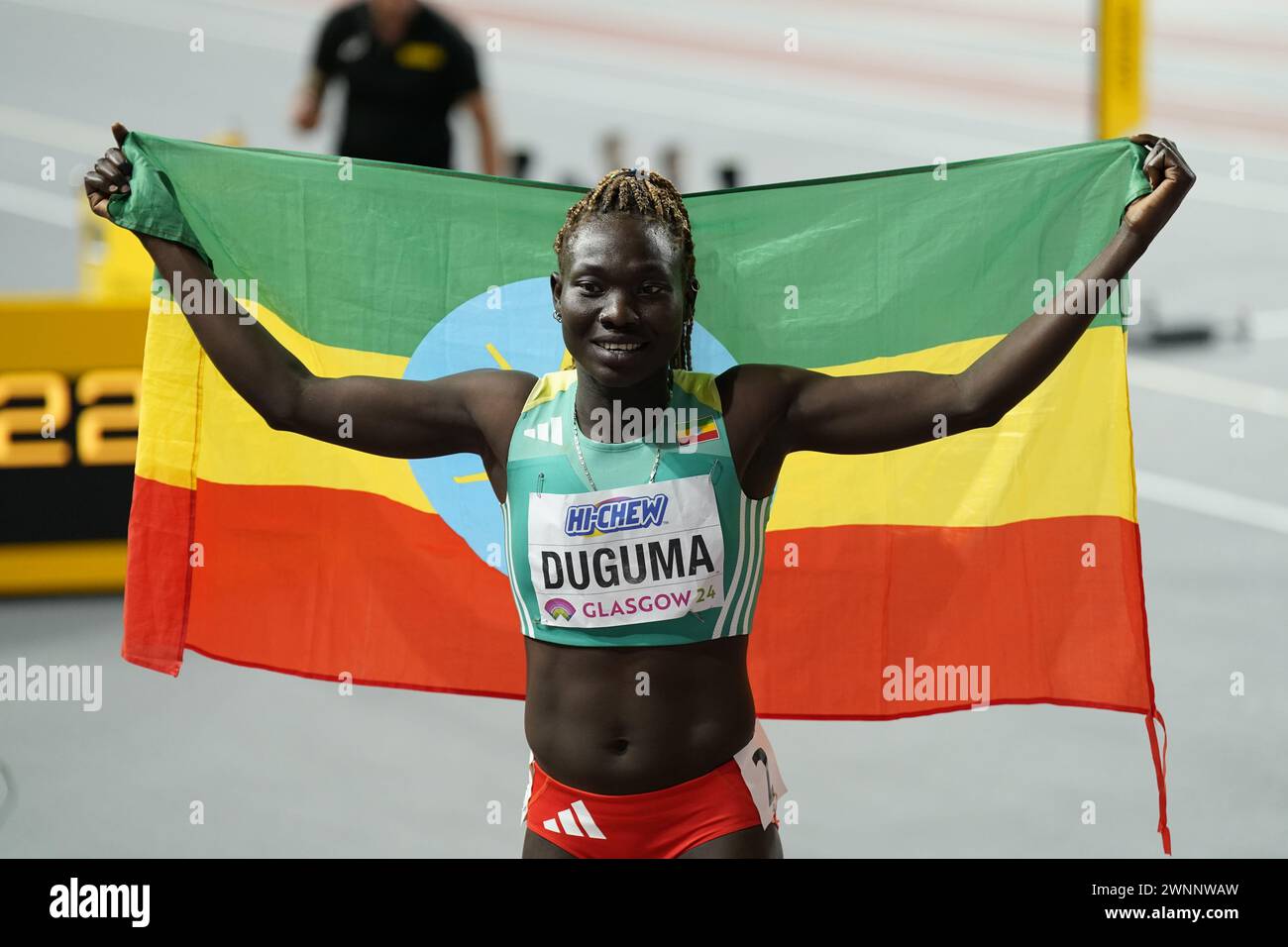 Glasgow, Écosse 20240303.Tsige Duguma a remporté l'or au 800 m féminin aux Championnats du monde d'athlétisme en salle à Glasgow. Photo : Lise Aaserud / NTB Banque D'Images