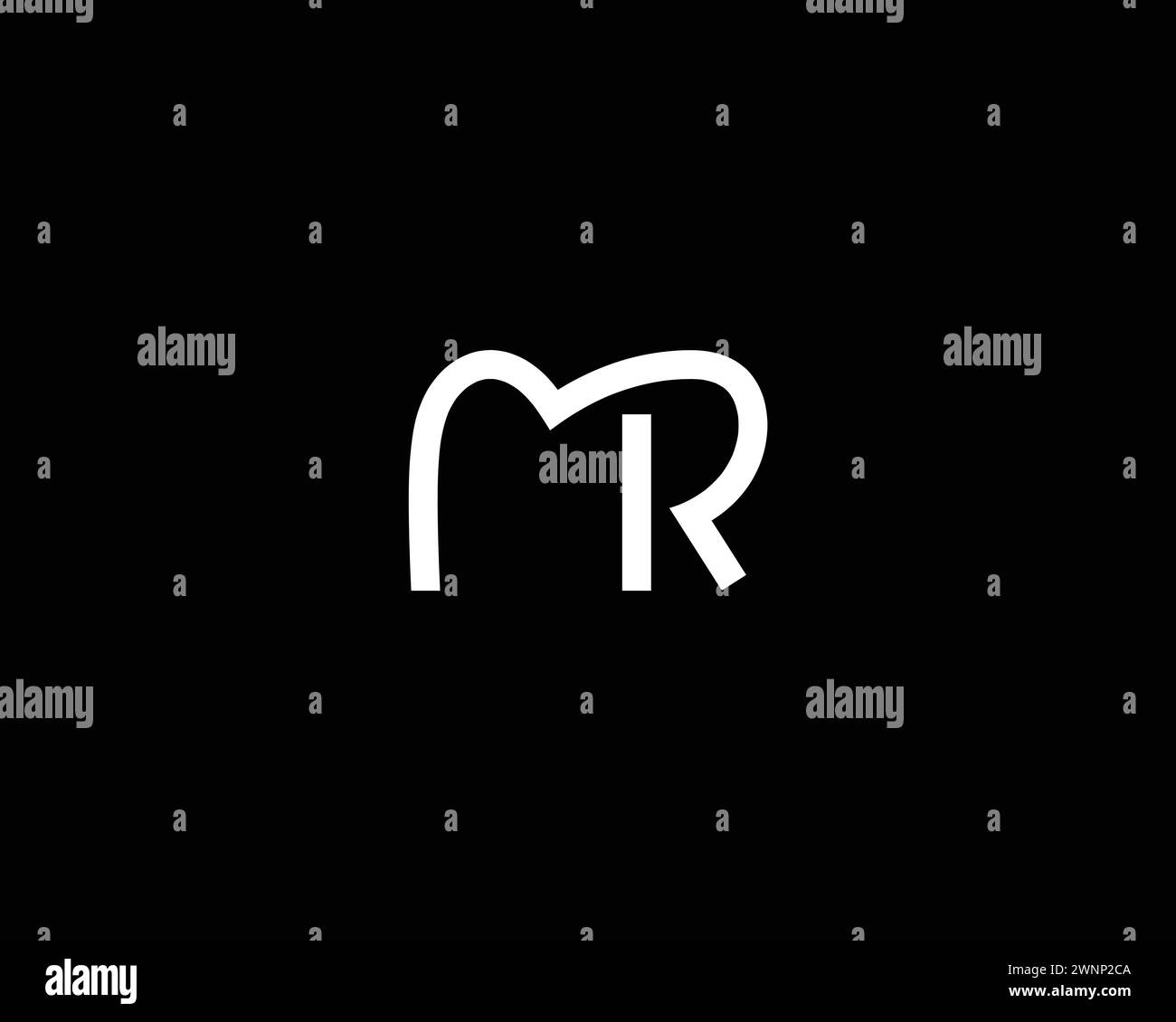 Lettre m r logo vecteurs vectoriels Banque de photographies et d’images ...