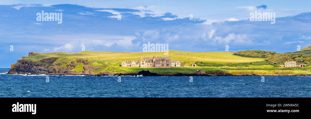 Giants Causeway Panoramic View from Salmon Rock Beach, Irlande du Nord, Royaume-Uni Banque D'Images
