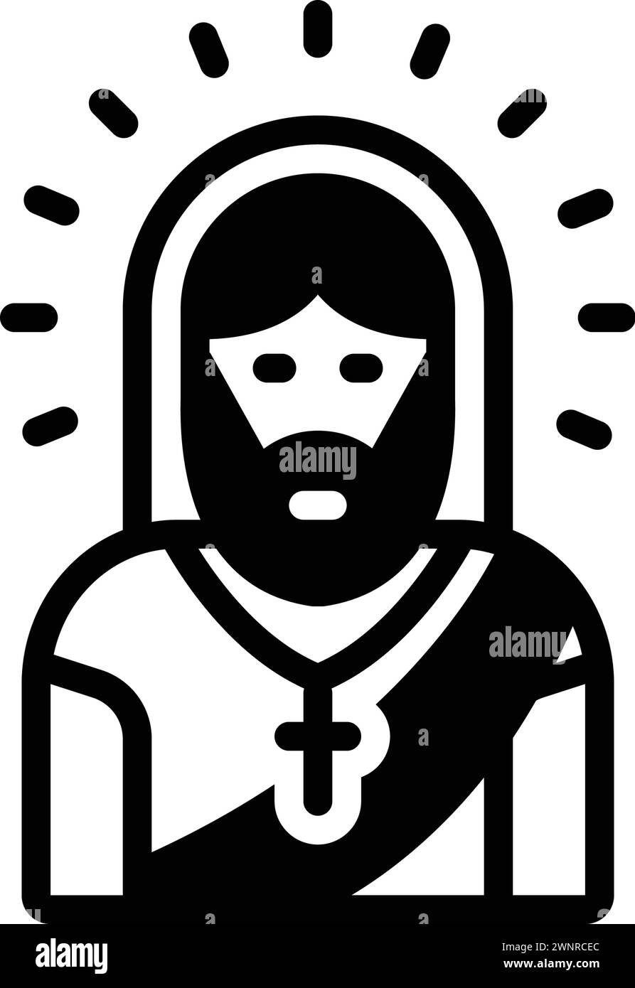 Icône pour jésus, dieu, christ Illustration de Vecteur