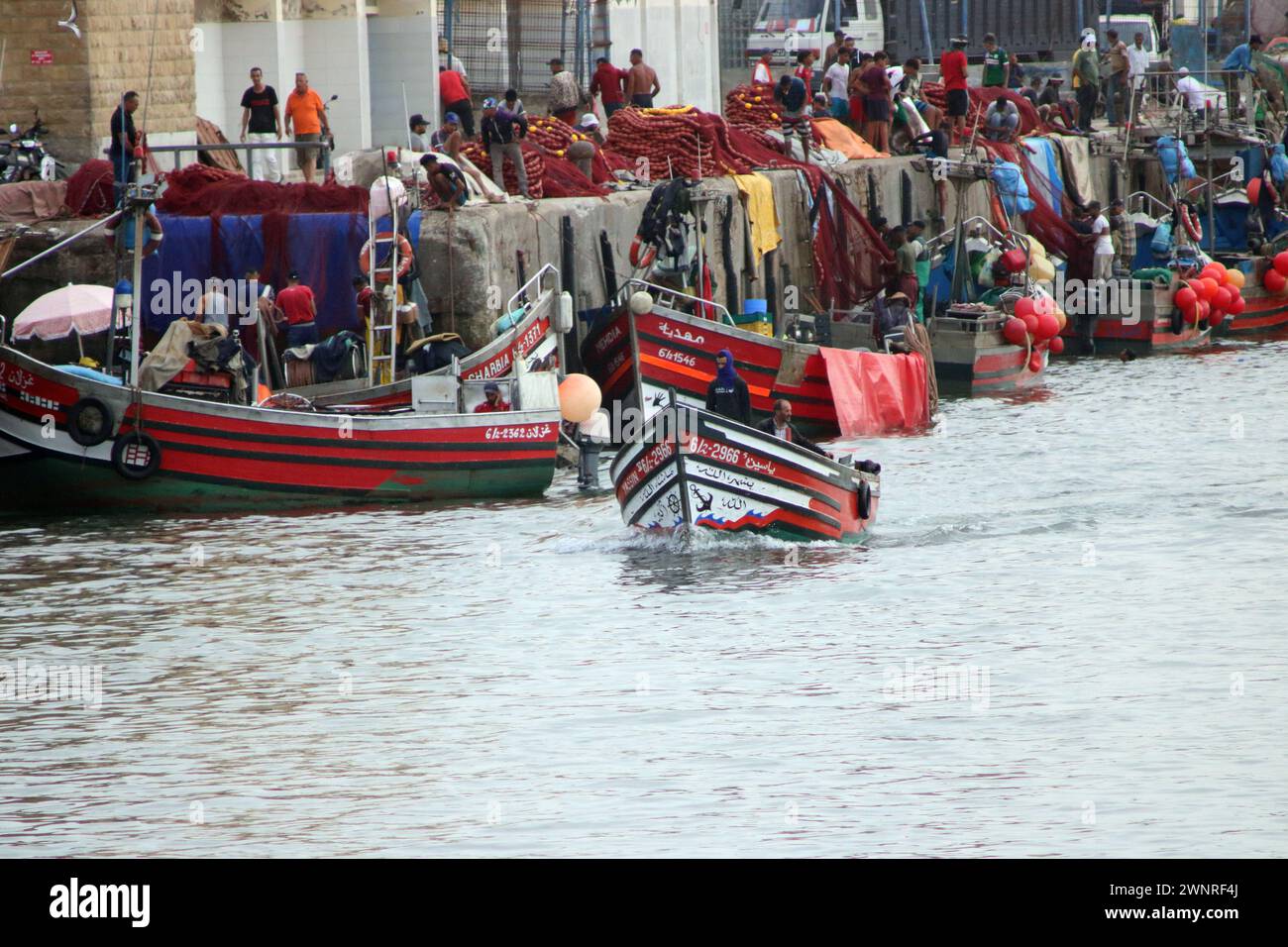 Maroc bateaux port maritime Banque D'Images
