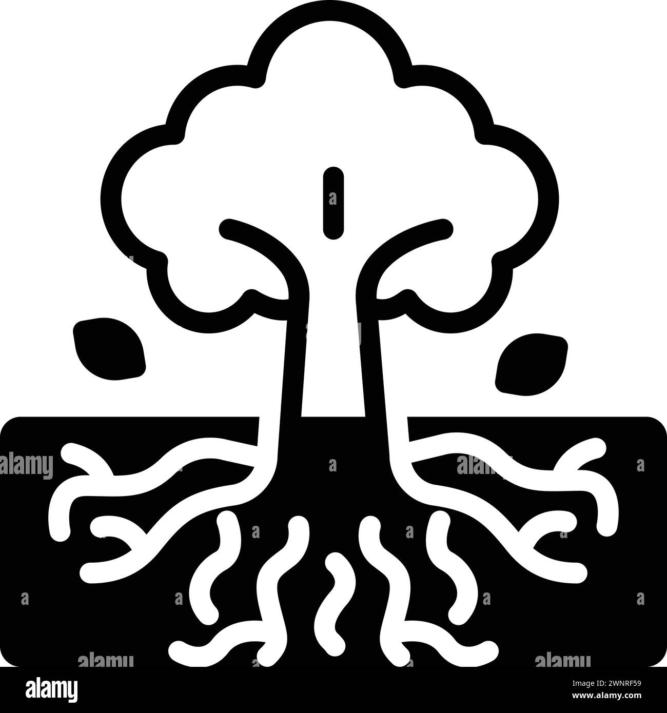 Icône pour racines, germe Illustration de Vecteur