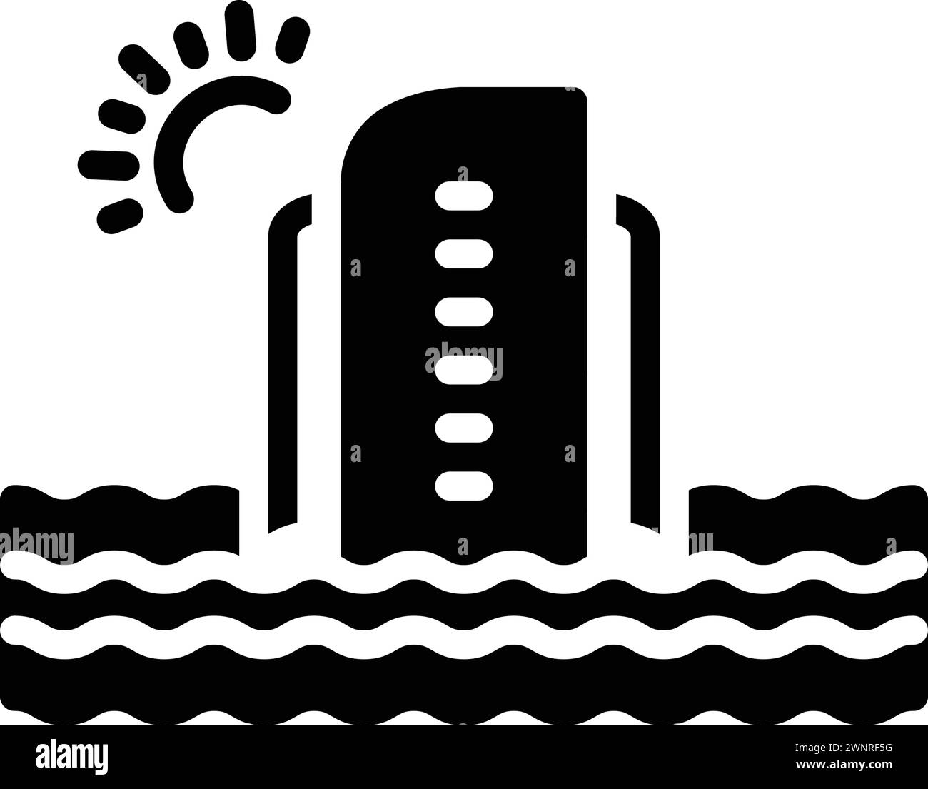 Icône pour offshore ; eau Illustration de Vecteur Icône pour offshore ; eau Illustration de Vecteur