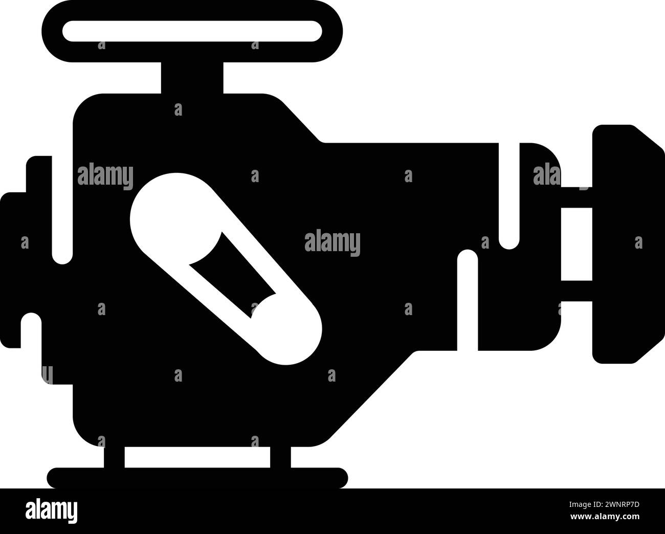 Icône pour moteur, moteur Illustration de Vecteur