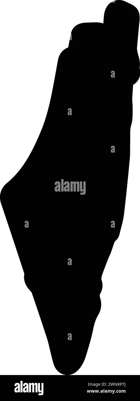 Icône pour israël, carte Illustration de Vecteur