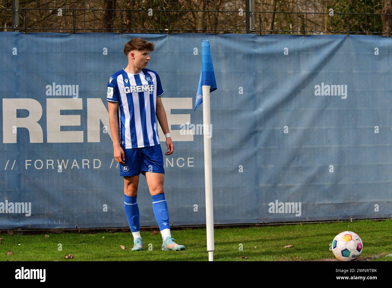 KSC A-JUnioren gewinnen gegen den 1. FC Kaiserslautern Karlsruher SC Banque D'Images