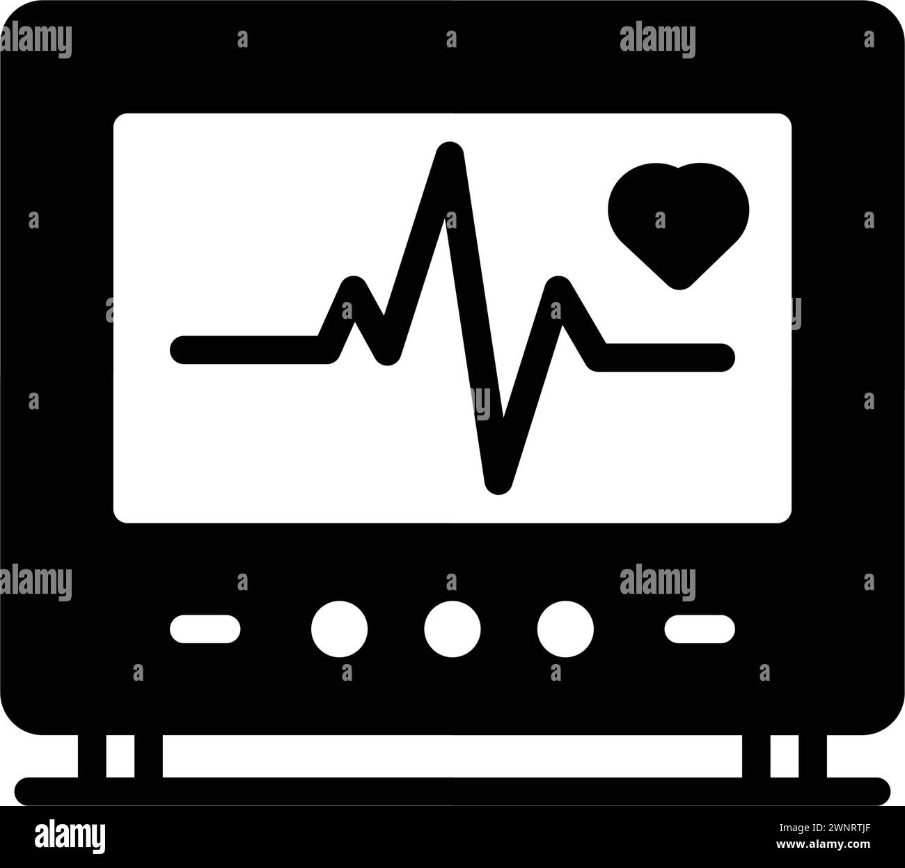 Icône pour battement, pouls Illustration de Vecteur