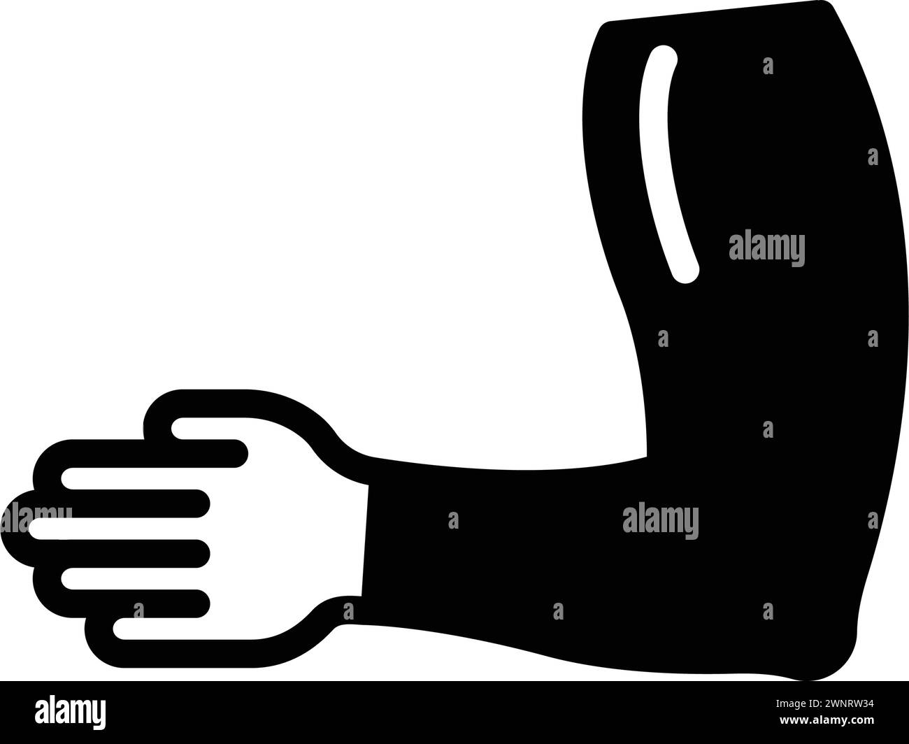 Icône pour bras, main Illustration de Vecteur