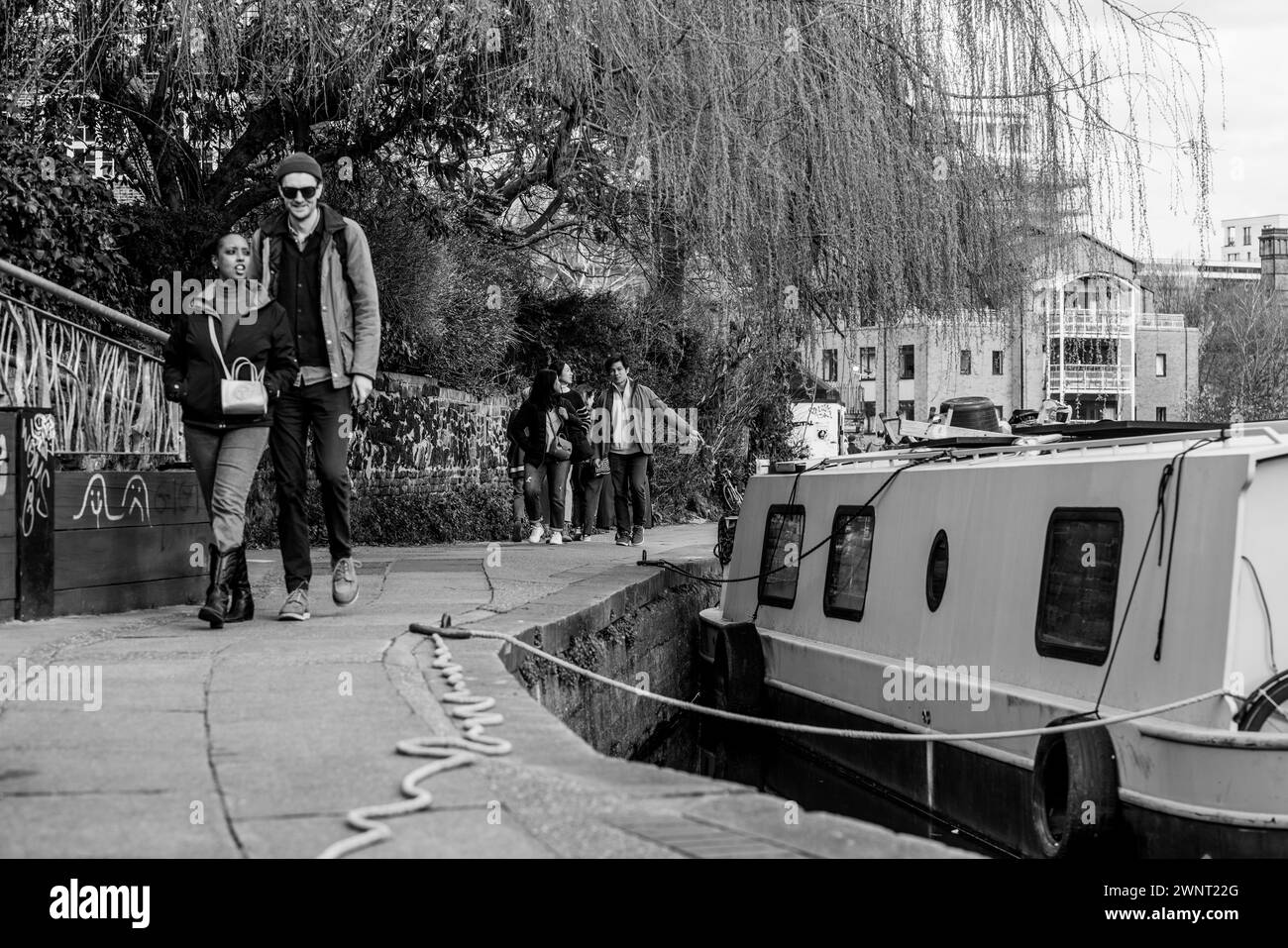 Londres le long du Regent's canal Banque D'Images