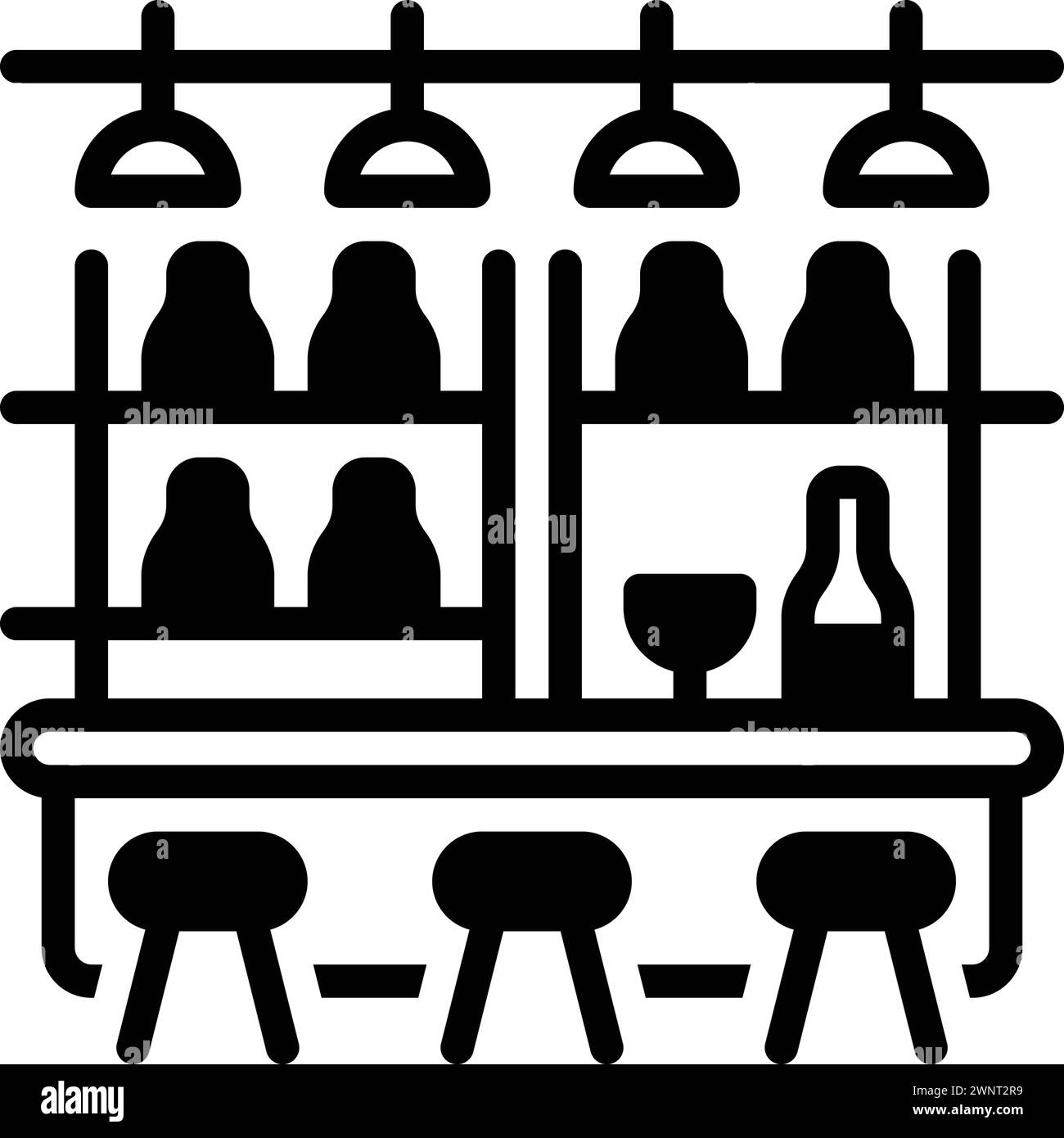 Icône pour pub, taverne Illustration de Vecteur