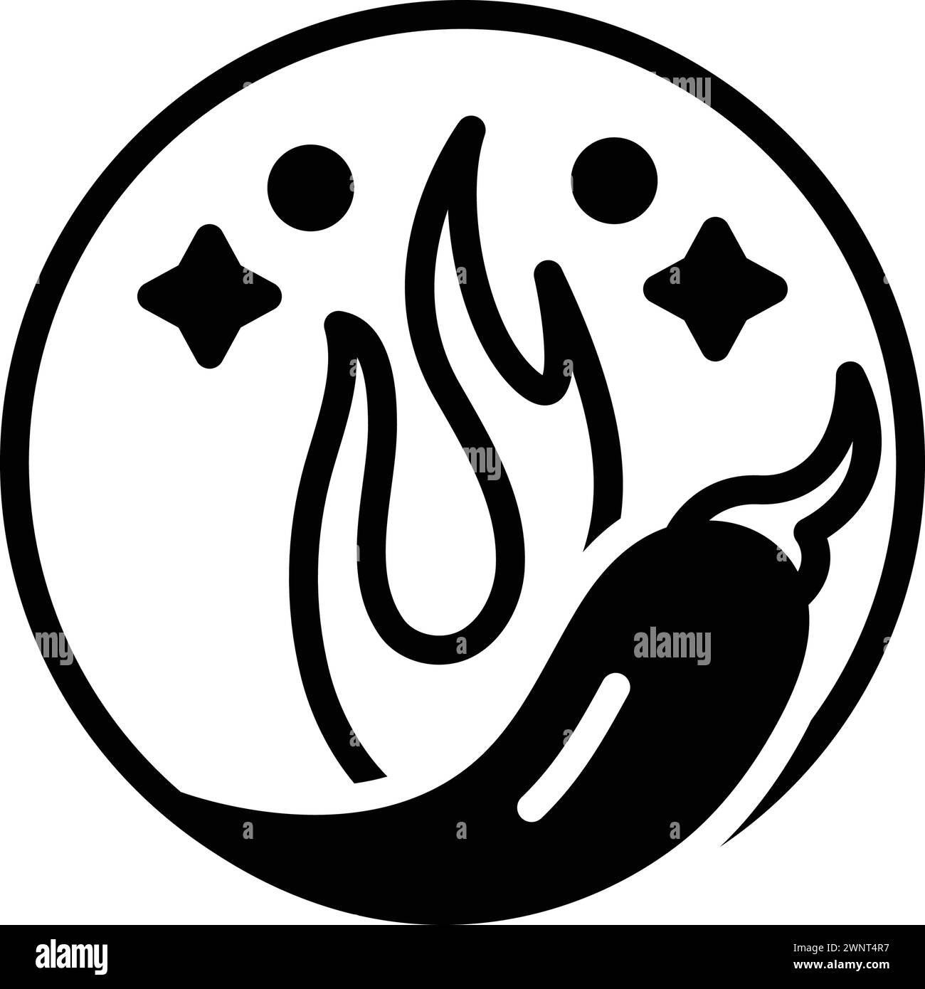 Icône pour doux, épicé Illustration de Vecteur