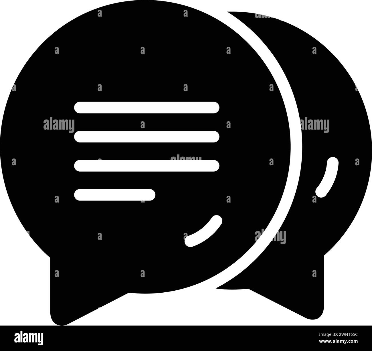 Icône pour boîte de dialogue, message Illustration de Vecteur