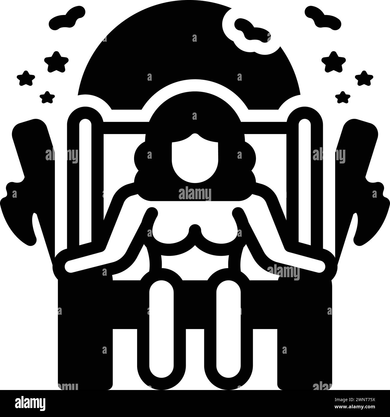 Icône pour diana,hecate Illustration de Vecteur