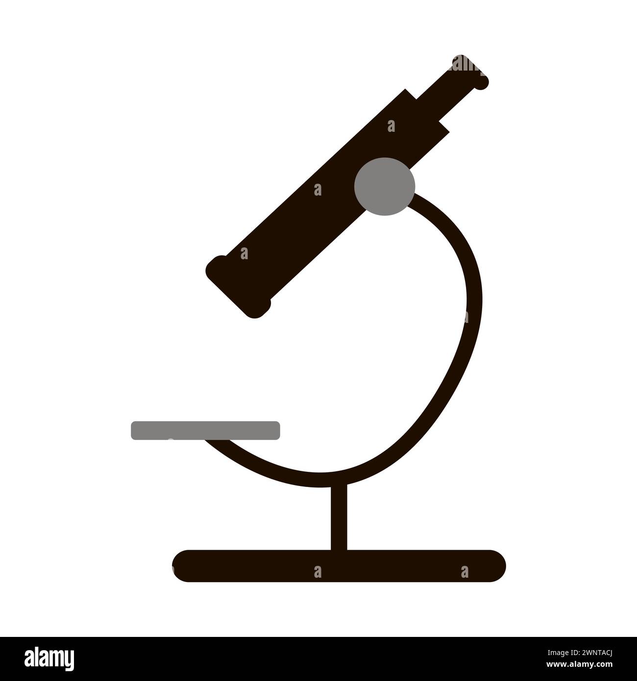 Icône microscope. Illustration vectorielle. image de stock. SPE 10. Illustration de Vecteur