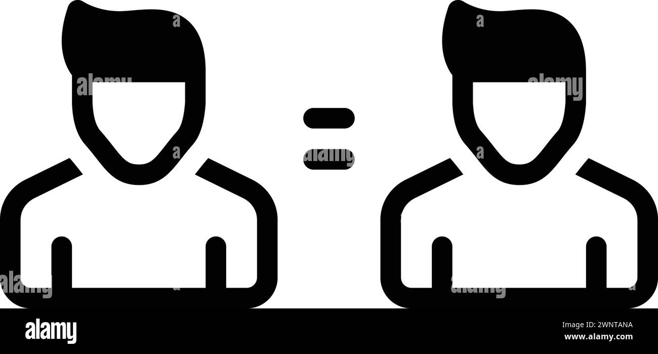 Icône pour identique,commun Illustration de Vecteur