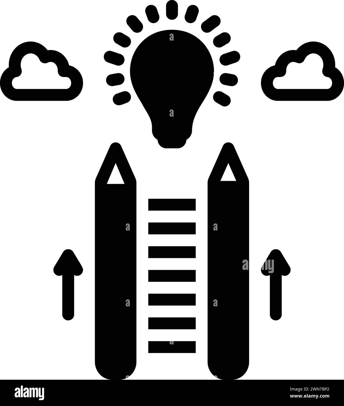 Icône pour appris, éducation Illustration de Vecteur