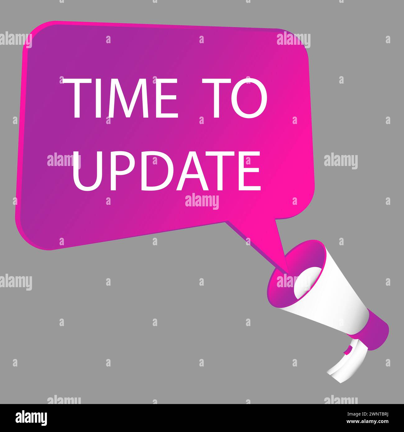 Il est temps de mettre à jour. Bannière nouvelle mise à jour. Mise à jour ou mise à niveau du logiciel système.illustration vectorielle. SPE 10. image de stock. Illustration de Vecteur