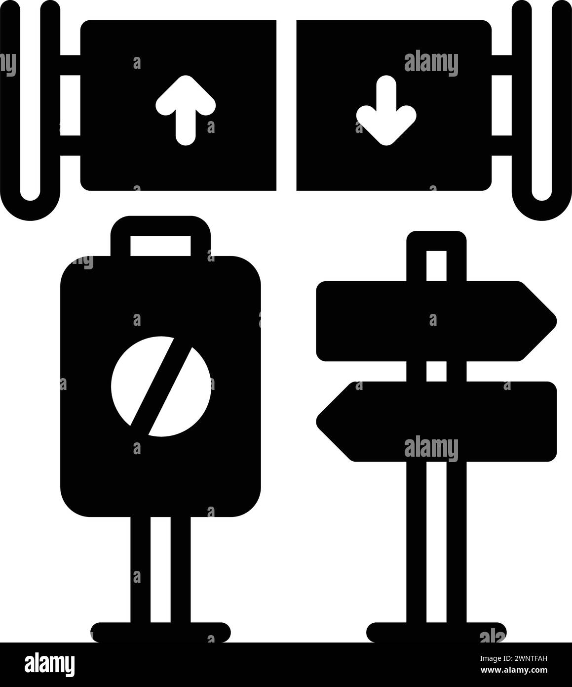 Icône pour les signes, publicité Illustration de Vecteur