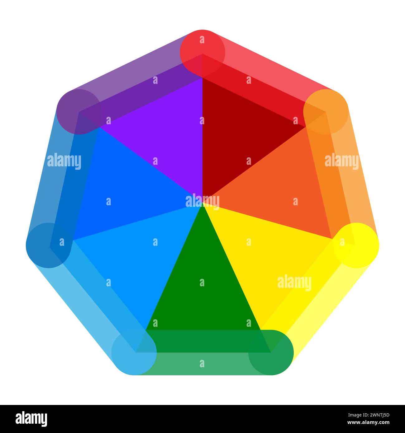 Cercle chromatique. Illustration vectorielle. SPE 10. image de stock. Illustration de Vecteur